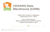 CEDARS Data Warehouse (CDW)