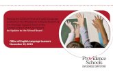 Raising  the Achievement of English Language  Learners  in the Providence  Schools: Report  of