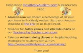 Help Keep  PositivelyAutism ’s  Resources Free!