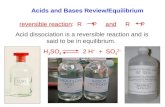 Acids and Bases Review/Equilibrium