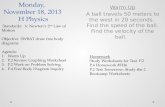 Monday,  November  18,  2013  H Physics