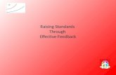 Raising Standards  Through  Effective Feedback