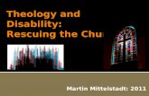Theology and  Disability:  Rescuing the Church