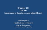 Chapter 20  The STL (containers, iterators, and algorithms)