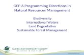 GEF-6 Programming Directions in  Natural Resources Management