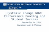 Systemic Change NOW: Performance Funding and Student Success
