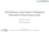 GHG Balance  and Carbon  M itigation  P otential of  B ioenergy  C rops