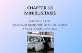 CHAPTER 13 MINIBUS-TAXIS