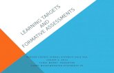 Learning Targets and Formative Assessments