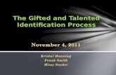 The Gifted and Talented Identification Process