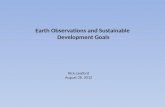 Earth Observations and Sustainable  Development Goals