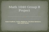 Math 1040 Group 8 Project
