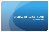 Review of 1251 EDN!