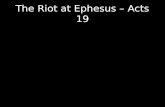 The Riot at Ephesus – Acts 19