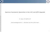 Aperture Symmetric Quenches in the LHC and QPS Upgrade