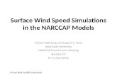 Surface Wind Speed Simulations in the NARCCAP Models
