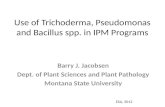 Use of  Trichoderma , Pseudomonas and Bacillus spp. in IPM Programs