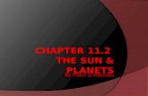 Chapter 11.2  The sun & planets