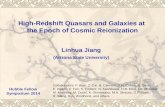 High -Redshift Quasars and Galaxies at  the  Epoch of Cosmic  Reionization