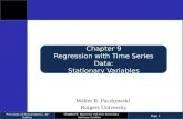 Chapter 9 Regression with Time Series Data: Stationary Variables