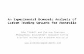 An Experimental Economic Analysis of Carbon Trading Options for Australia