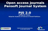 Open access journals Pensoft  Journal  S y stem  PJS 2.0