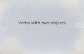 Verbs with two objects