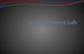 Leaf No Notes Lab