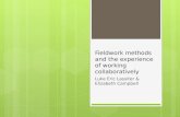 Fieldwork  methods  and  the experience of working collaboratively