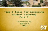 Tips & Tools for Assessing Student Learning Part 2