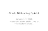 Grade 10 Reading  Quizlet