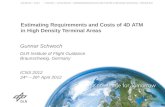Estimating Requirements and Costs of  4D ATM  in High  Density  Terminal Areas