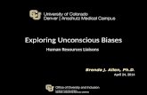 Exploring  Unconscious  Biases Human Resources Liaisons