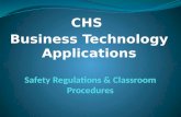 Safety Regulations & Classroom Procedures