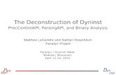The Deconstruction of  Dyninst