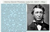 Henry David Thoreau: July 12, 1817 – May 6, 1862