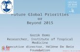 Future Global Priorities or Beyond 2015
