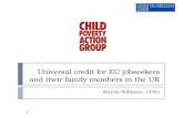 Universal credit for EU jobseekers and their family members in the UK