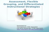Assessment, Flexible Grouping, and Differentiated Instructional Strategies