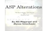 ASP Alterations