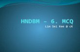 HNDBM – 6. MCQ