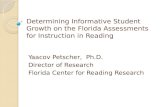 Determining Informative Student Growth on the Florida Assessments for Instruction in Reading