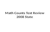 Math Counts Test Review 2008 State