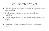 2 nd  Trimester Project