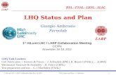 LHQ Status and Plan Giorgio Ambrosio Fermilab