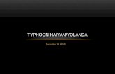 Typhoon  haiyan / yolanda