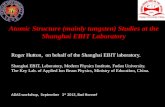 Atomic Structure (mainly tungsten) Studies at the Shanghai EBIT Laboratory