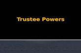 Trustee Powers