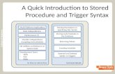 A Quick Introduction to Stored Procedure and Trigger Syntax