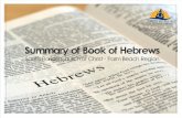 Summary of Hebrews  Chapter 10